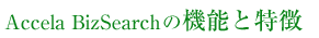 Accela BizSearch�̋@�\�Ɠ���