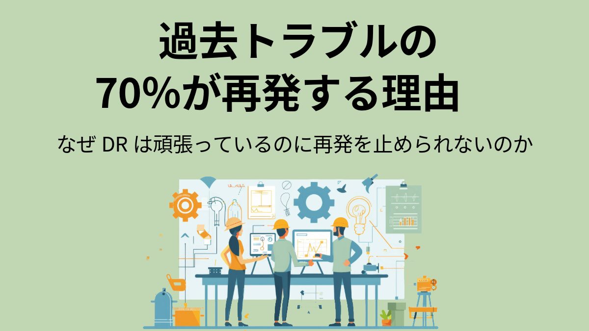 過去トラブルの70％が再発する理由